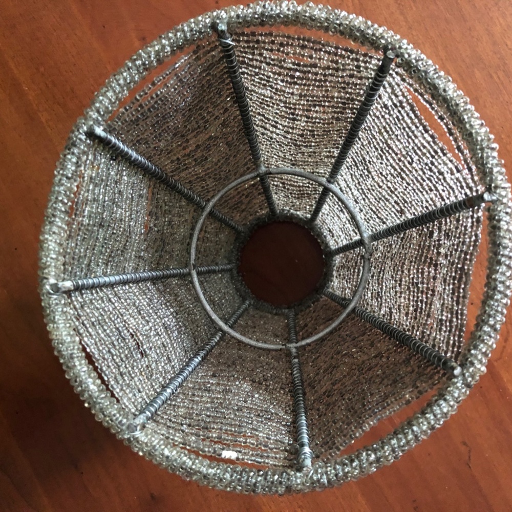 Silver Sequin Lampshade - Picture 3 of 3